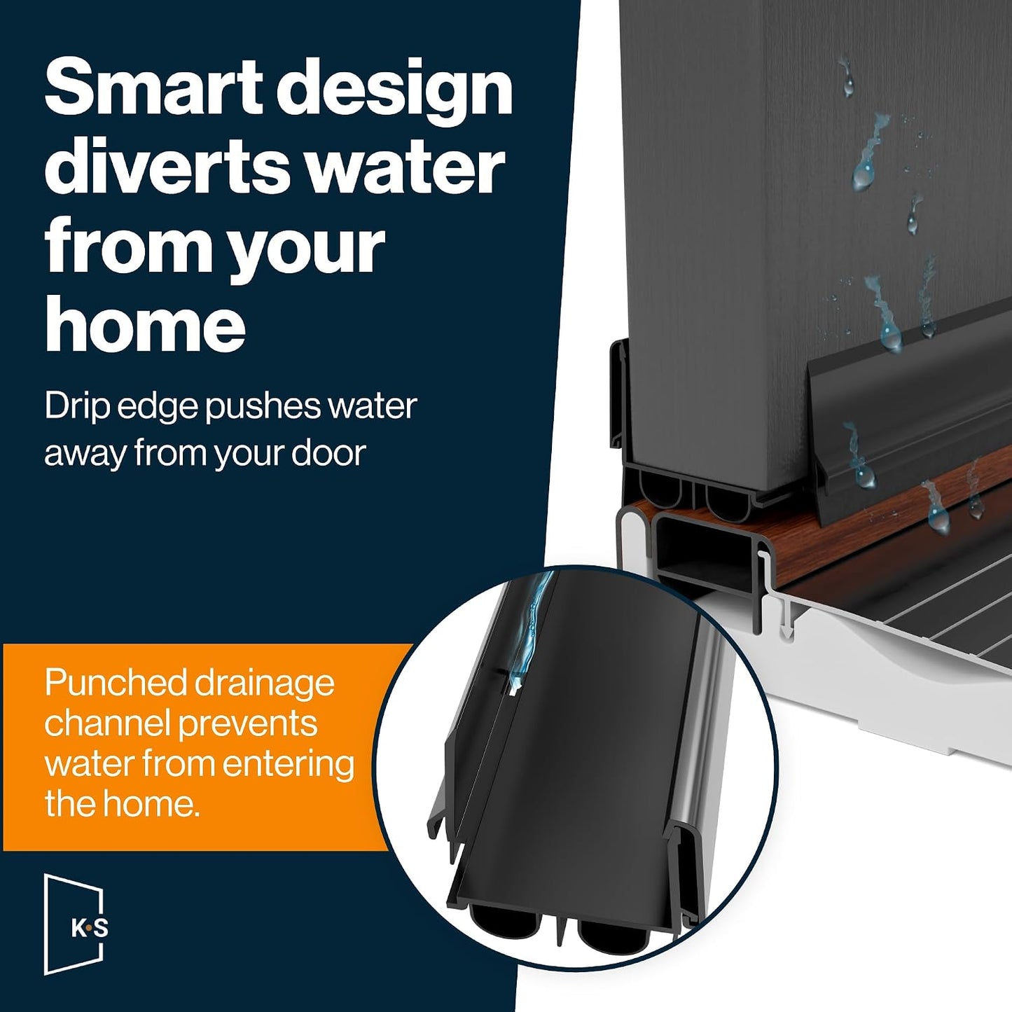 Patent Pending, Adjustable Double Bubble Door Sweep, Draft Stopper, Under Door Seal for Exterior Doors, 1 3/4" x 36" (Black 36 inch)