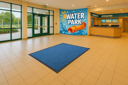 Guardian WGS020304 2' x 3' Indoor/Outdoor Wiper Scraper Floor Mat, Water Guard Spiral Pattern, Rubber Reinforced Ridges Withstand High Traffic, Charcoal