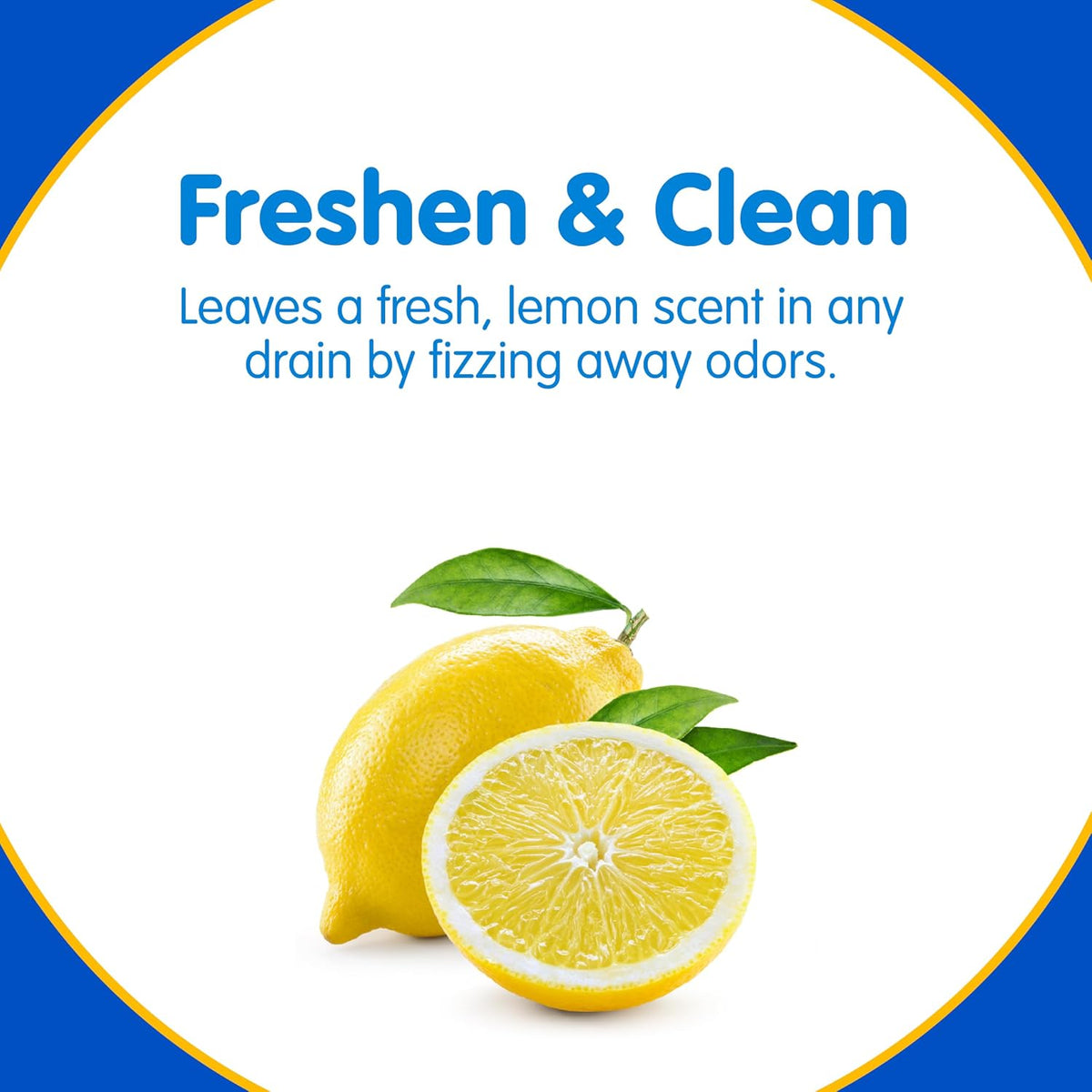 Plink Fizzy Drain Freshener and Cleaner, Prevents Clogs and Removes Odors in Household Sinks, Lemon Scent, 6-Pack