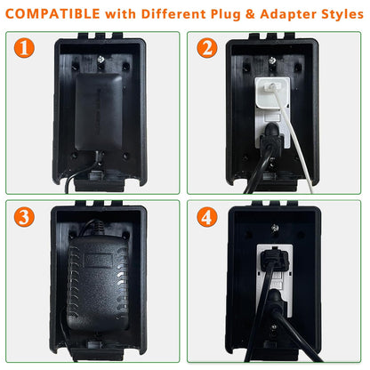 Outdoor GFCI Outlet with in Use Cover and Waterproof Lockable Box Kit,1 Gang, 15 Amp TRWR Self-Test GFI Receptacle,Electrical Baby Proof Self-Lock Covers,1 Pack