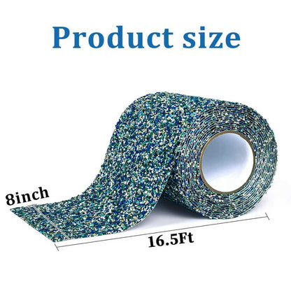 Pool Rubber Grip Tape, Anti Slip Tape 4Inch x 16.5Ft,Waterproof,Soft Satety Non-Slip Tape for Pool Stair Tread Traction,Tub,Boats,Trail,Outdoor and Indoor Use (4inch x 16.5feet)