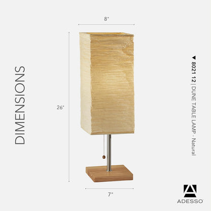 Adesso Three Light Floor Lamp – Natural Wood Base & Adjustable Brightness – Perfect Lighting for Bedroom, Living Room and Corner Decor, Beige