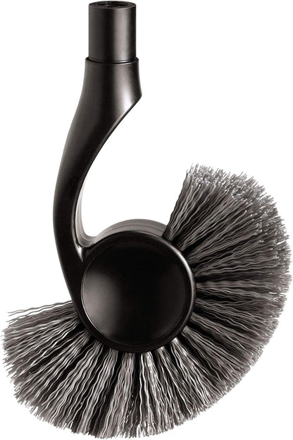 simplehuman Toilet Brush with Caddy, Stainless Steel, White