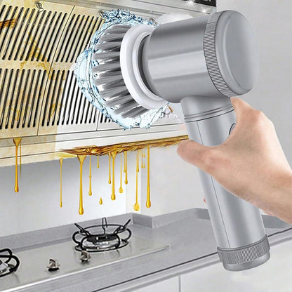 Electric Spin Scrubber, Cordless Bathroom Cleaning Brush IPX6 Waterproof with 6 Replaceable Heads, Power Scrubber for Bathtub, Tiles, Car Wash, Kitchen & Multi-Surface Home Cleaning