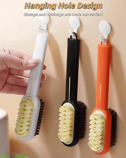 3 Pack Laundry Scrub Brush Shoe Laundry Stain Brush with Long Handle Very Soft Bristle Cleaning Brush for Clothes Shoes Sneaker Protable Laundry Brush for Stains on Clothes