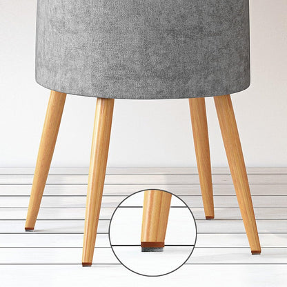 ALIMITOPIA 40pcs Furniture Felt Pad Heavy Duty Nail-on Chiar Slider Glide Pad Floor Protector for Wooden Furniture Chair Tables Leg Feet(Φ18mm or 0.7";Brown)