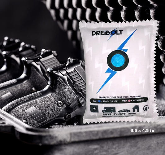 Renewable Dehumidifier - 2 Pack - Moisture Absorber for Gun Safe & More - Silica Gel Desiccant
