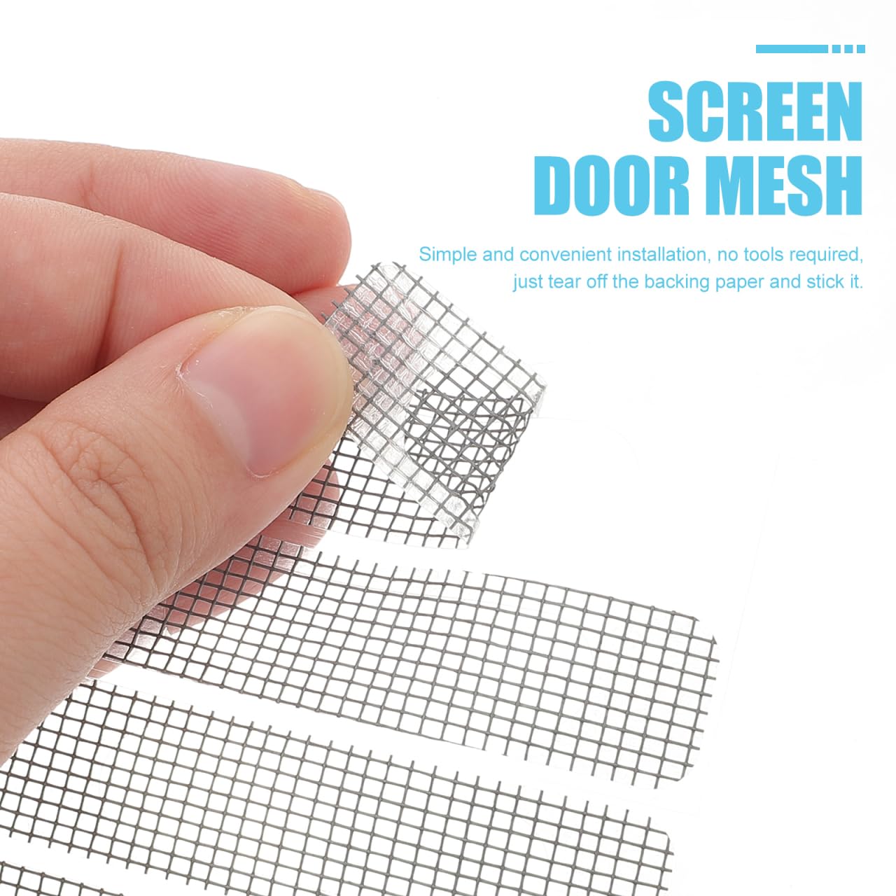 VILLCASE 25-Pack Window Screen Repair Patches Self-Adhesive Window Screen Mesh Tape Adhesive Mesh Repair Tape for Rips and Tears Easy Cut Sticker for Home and Rv Use