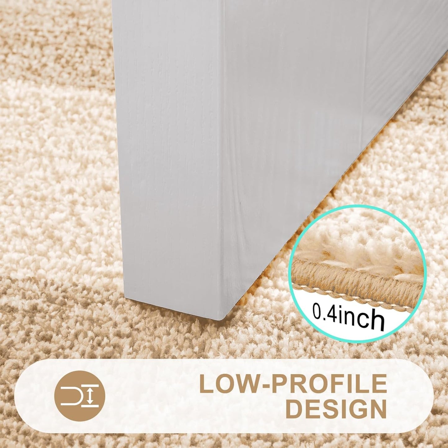 Kitinjoy Indoor Outdoor Door Mat, 32x20 Non-Slip Absorbent Dirt Trapper, Low-Profile Washable Inside Entrance Front Floor Mat, Sturdy Soft Entry Doormats for Entryway, Grey