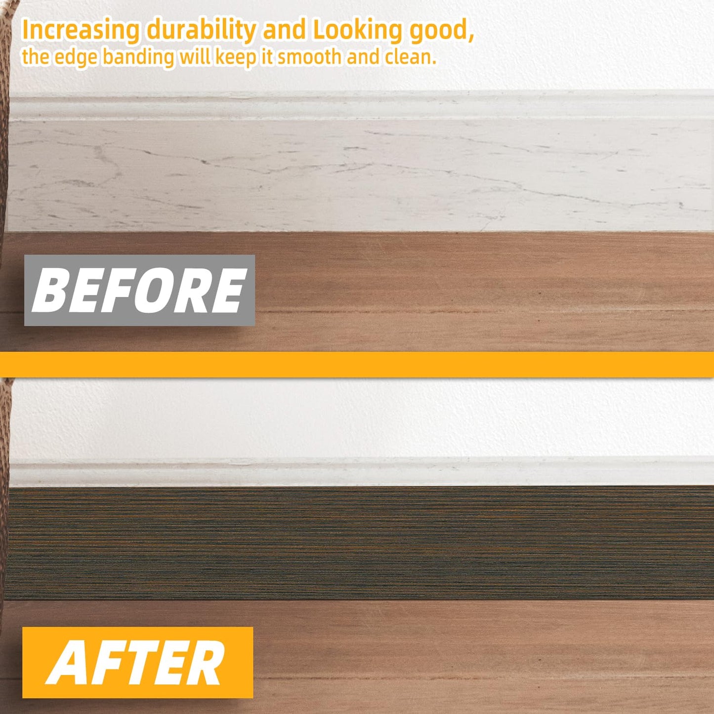 GSCIT Club Wood Grain Repair Tape, 2.4 inch X 15ft Self Adhesive Maple Grain Repair Patch for Tables, Chairs, Baseboards, Doors, Windows, Floors, Handicraft DIY. - Colors A