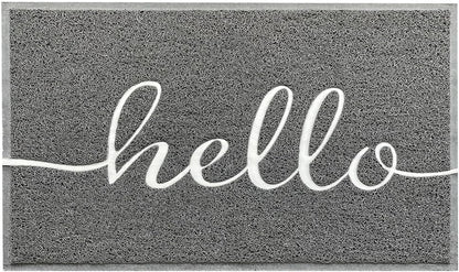 EARTHALL Door Mat Outside Inside Home Doormat, 30"x17.5", Durable Floor Mat Non Slip Mat Ultra Absorb Mud Easy Clean Front Doormat for Garage, Entryway, Patio, High Traffic Areas, Black