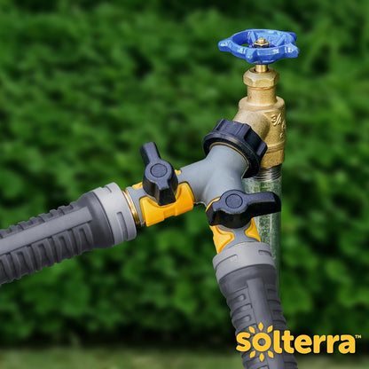 Solterra Garden Hose Manifold with Shut-offs