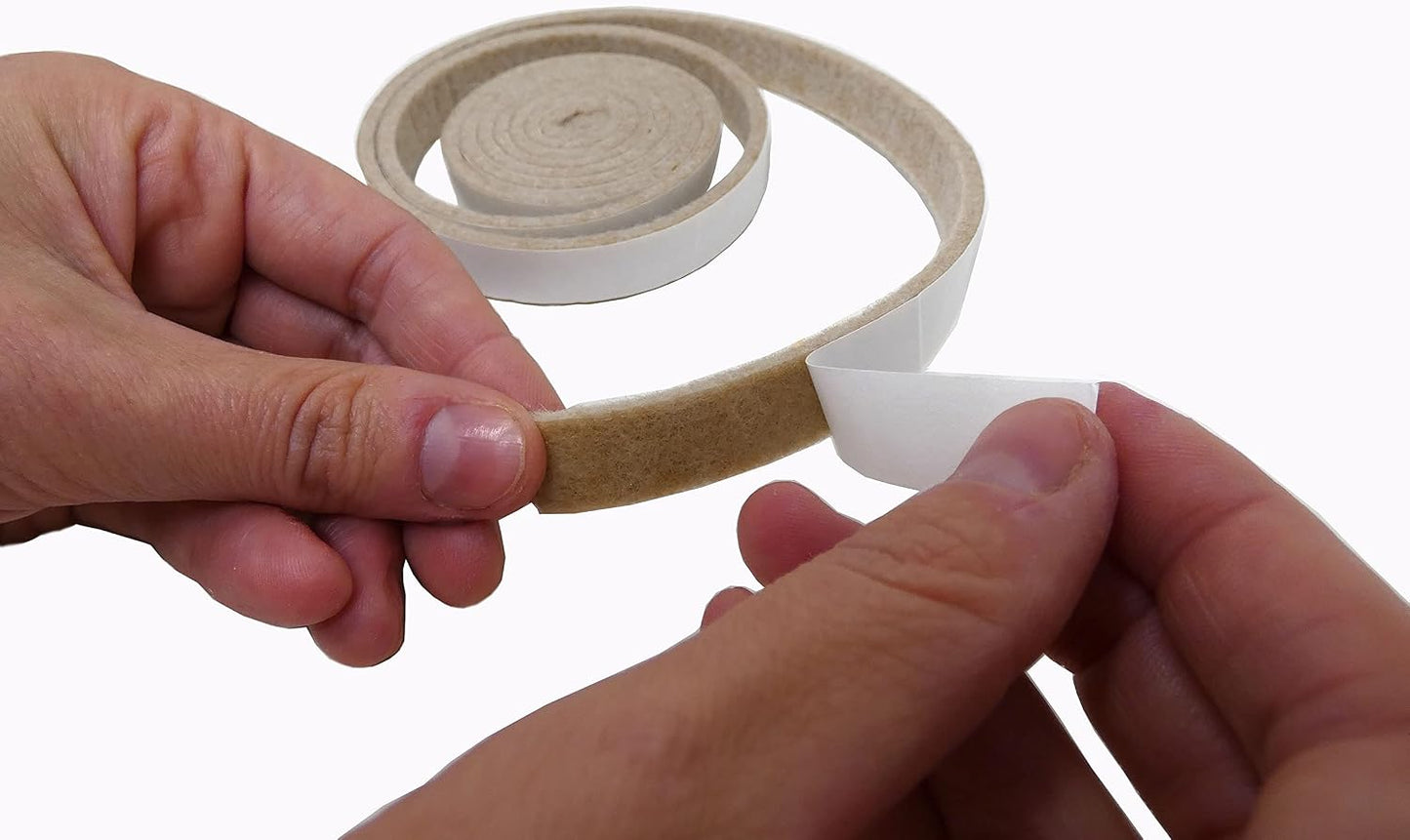 Felt So Good 8803E Self Adhesive Felt Furniture Pads 2", Beige, 48 Pack