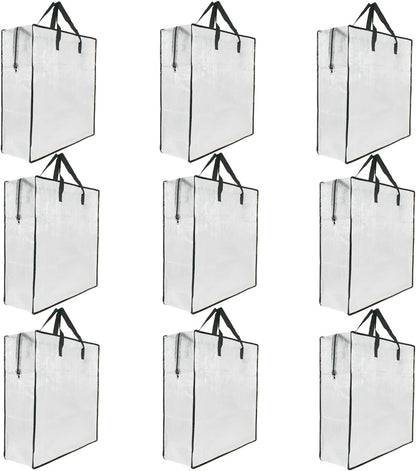 Clear Storage Bags with Zipper and Handles, Blanket Bags For Closet Storage, Moving and Packing Supplies for College, Underbed Storage Organizer for Clothes Pillow Bedding Christmas Wreath