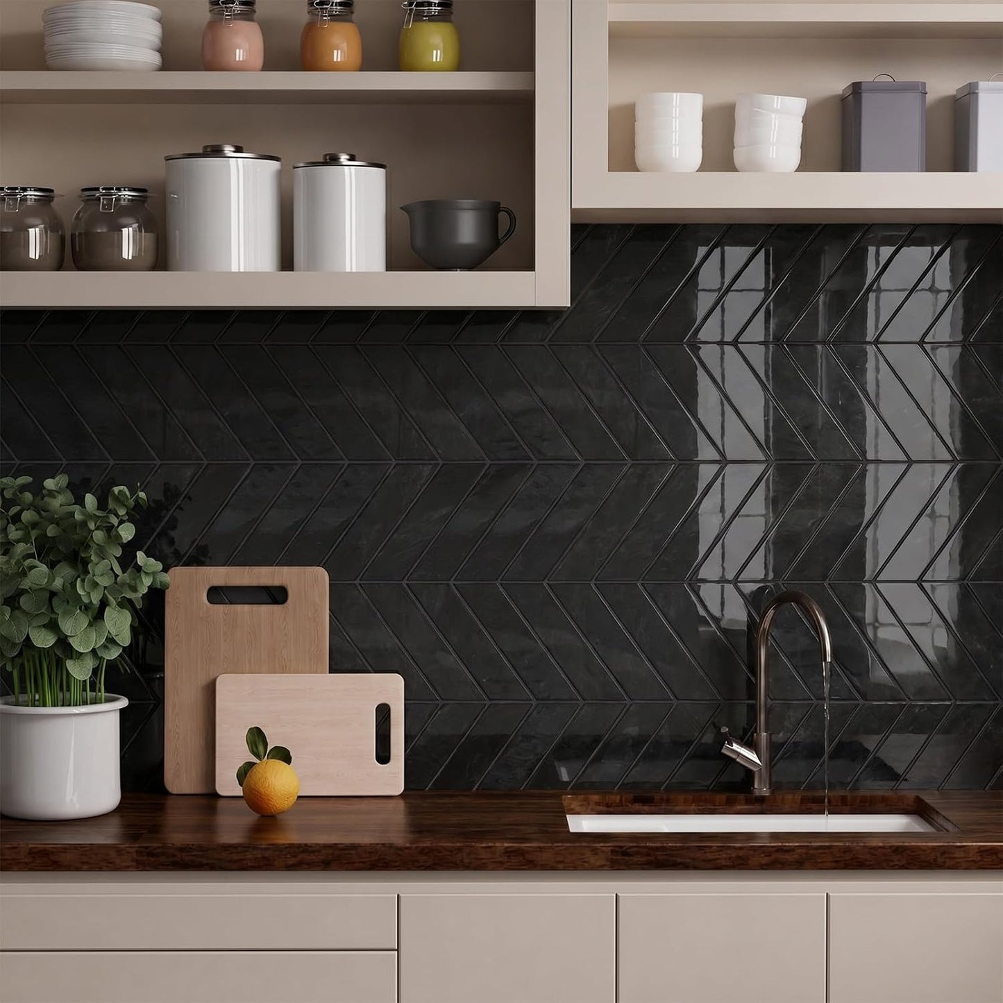 Peel and Stick Backsplash Tile for Kitchen, 10 Sheets, 11.42''x9'' | White Gray 3D Self Adhesive Wall Tile Back Splash for Kitchen, Bathroom, Laundry Room