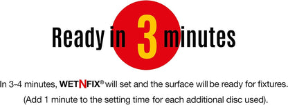 WETNFIX (20 Discs) - Fixing Wall Plugs Fast! No Need to Fill or redrill.