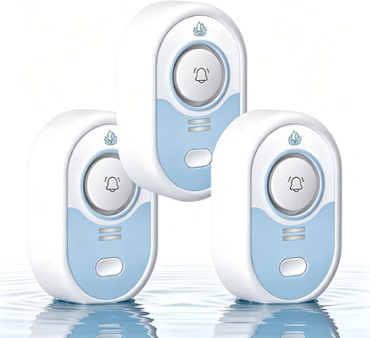Water Leak Detector with Loud Alarm, 100dB Siren & LED Flash, Water Sensor Alarm for Home, Basement, Sump Pump, Kitchen, Bathroom, RV, Water Heater, Indoor Outdoor 5-Pack