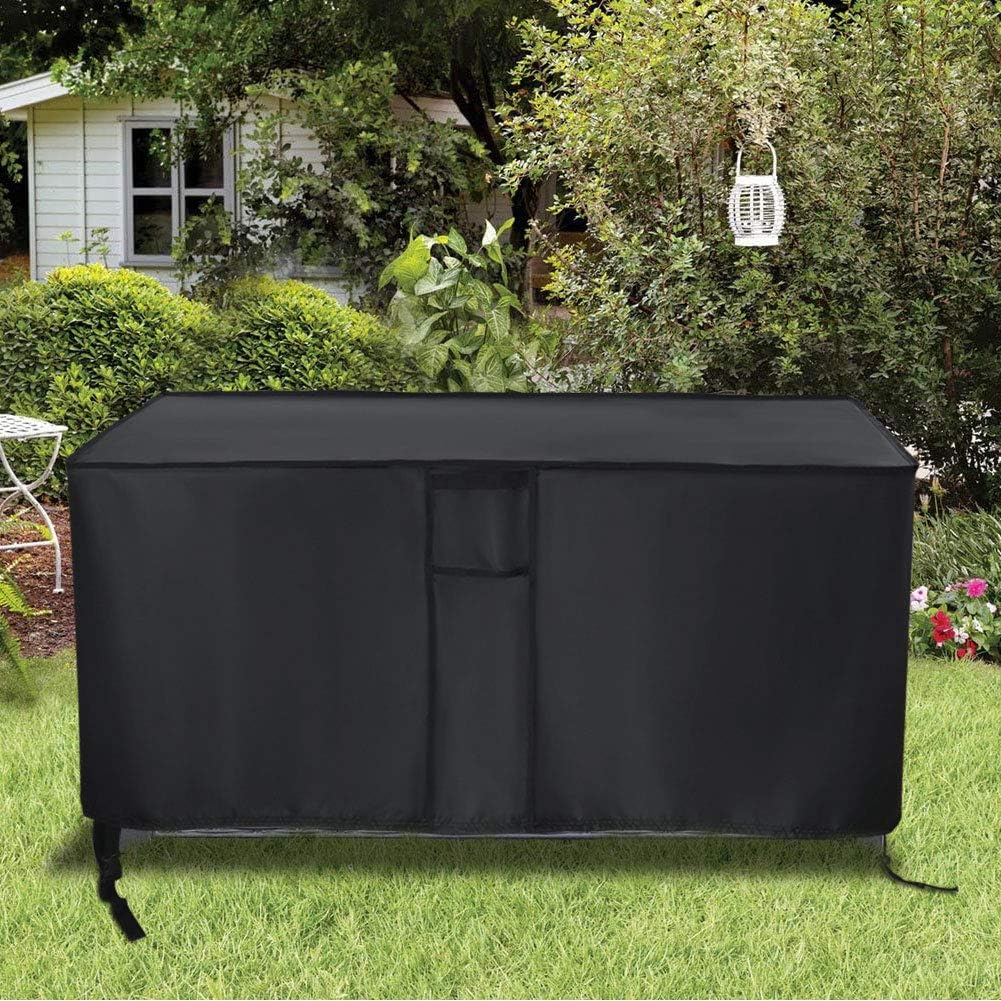 Outdoor Storage Box Cover for Keter XXL 230 Gallon Plastic Deck Storage Container Box,Waterproof Patio Storage Box Covers - 58 x 33 x 34 Inch