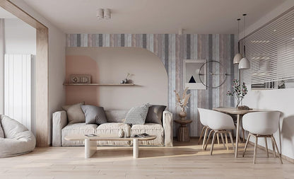 Dimoon 17.3" X 78.7" Peel and Stick Wallpaper Floral Contact Paper Boho Beige White Renter Friendly Natural Wall Paper Waterproof Removable Self Adhesive Wallpaper for Bedroom Livingroom Vinyl Roll