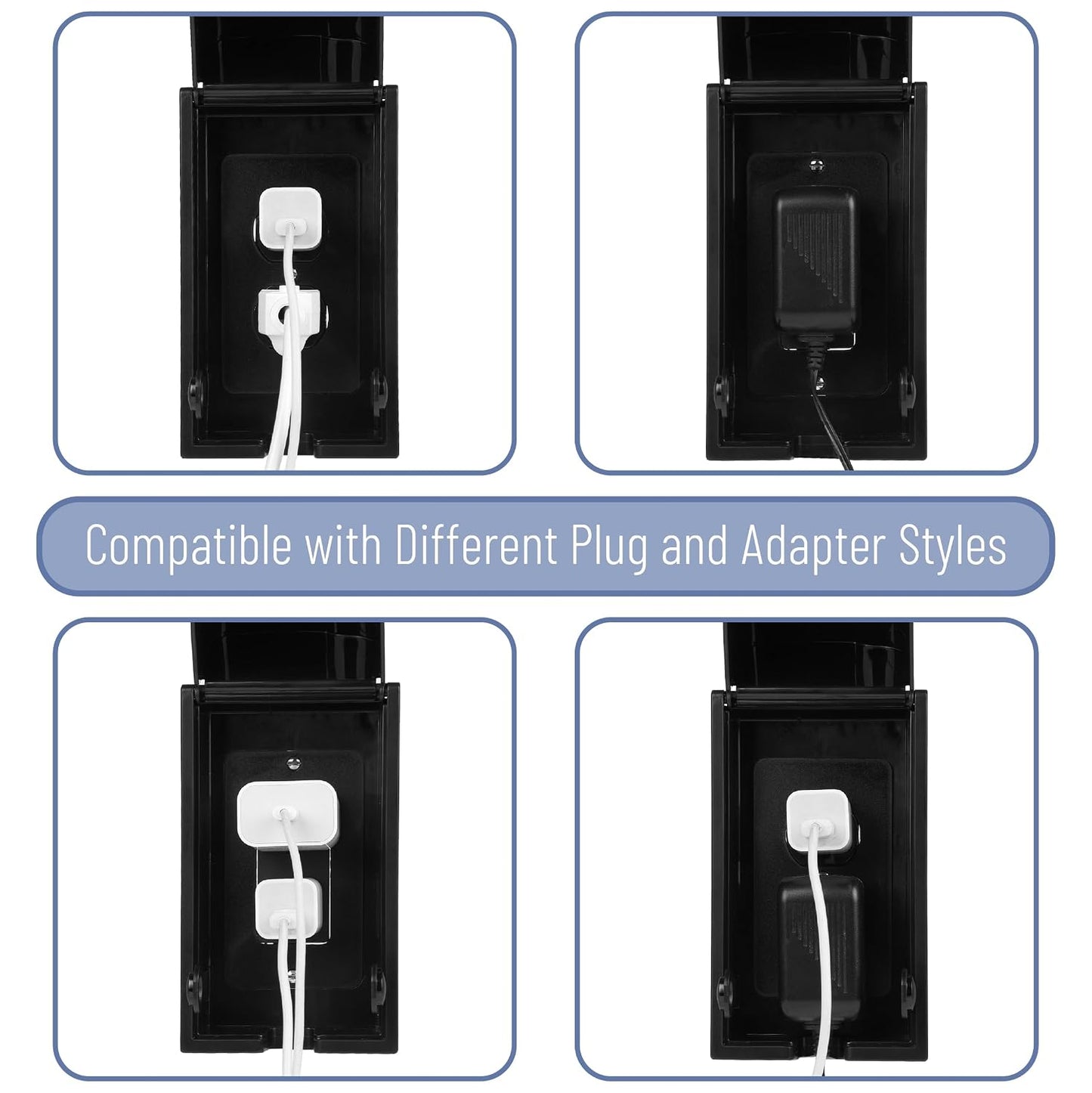 Bates Baby Safety Outlet Cover Box - Plug Covers for Electrical Outlets, Child Proof Outlet Cover, Socket Covers for Outlets