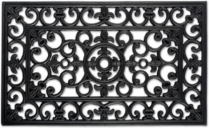 DII Rubber Doormats Collection All Weather, 18x30, Lattice