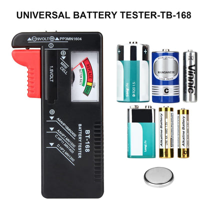 Battery Storage Box Hard Case Holds 148 Batteries (AA, AAA, C, D, 9V), Waterproof Fireproof Battery Organizer with Tester
