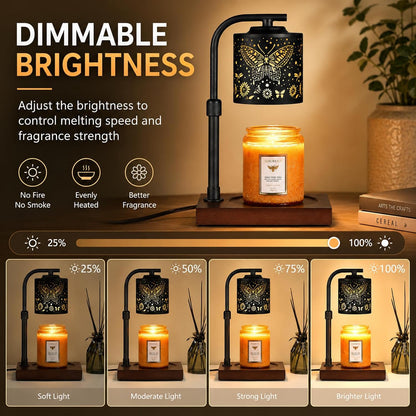 mocosa Candle Warmer Lamp with Adjustable Height Dimmable for New Home Decor Electric Candle Warmer for Jar Candles Birthday Gifts for Women Mom(Hummingbird)