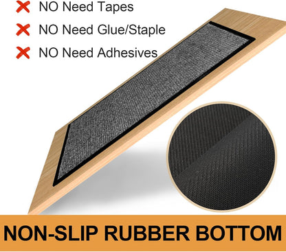 Stair Treads Carpet 4 pcs for Wooden Steps with Non Slip Rubber Backing, 100% Polyester Soft Stairs Resistant Indoor Skid Runner Safety Rugs for Kids Elders and Pets 30" * 8" (Dark Gray)