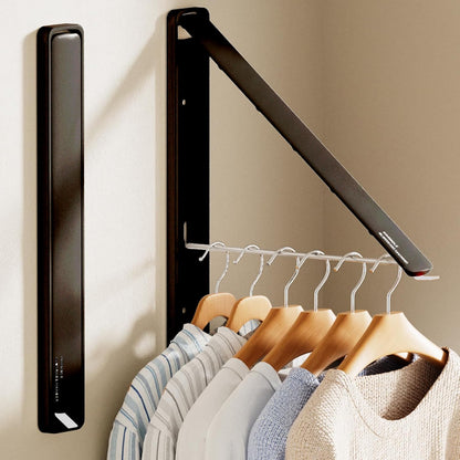Clothes Drying Rack, Laundry Room Wall Mounted Retractable Clothes Hanger Drying Rack, Laundry Clothing Drying Rack Folding Indoor or Outdoor, Easy Installation Aluminium Dryer, 1pcs(White)
