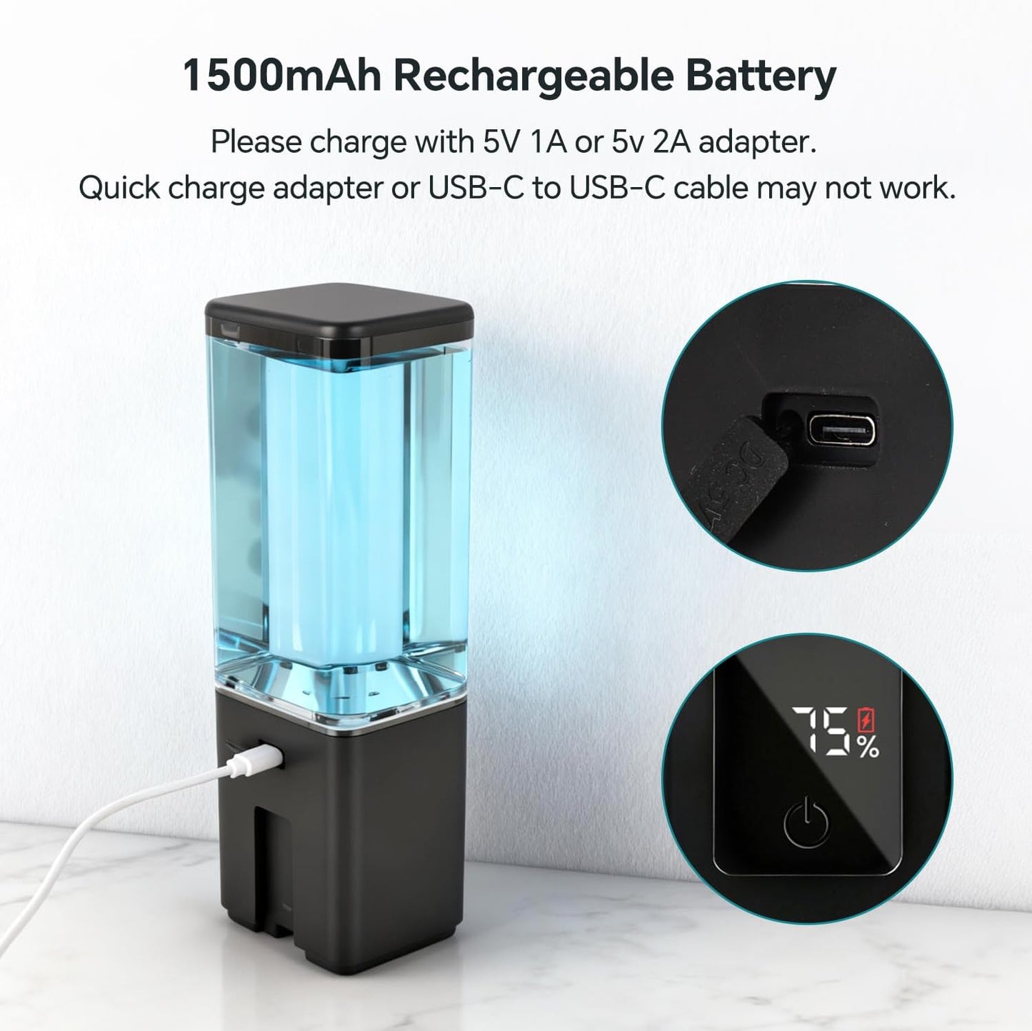 LAOPAO Soap Dispenser, Automatic Soap Dispenser Wall Mount Rechargeable Foaming Soap Pump for Bathroom Kitchen, Touchless Foam Soap Dispenser for Dish/Hand/Shower Soap, Home & Commercial, 540ml, White