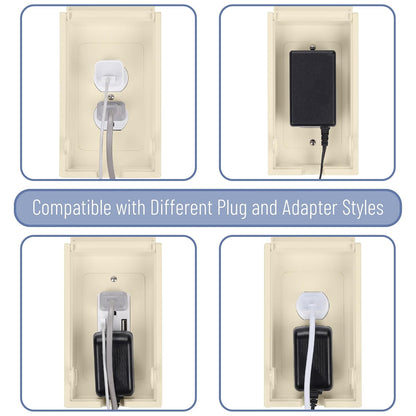 Bates Baby Safety Outlet Cover Box - Plug Covers for Electrical Outlets, Child Proof Outlet Cover, Socket Covers for Outlets