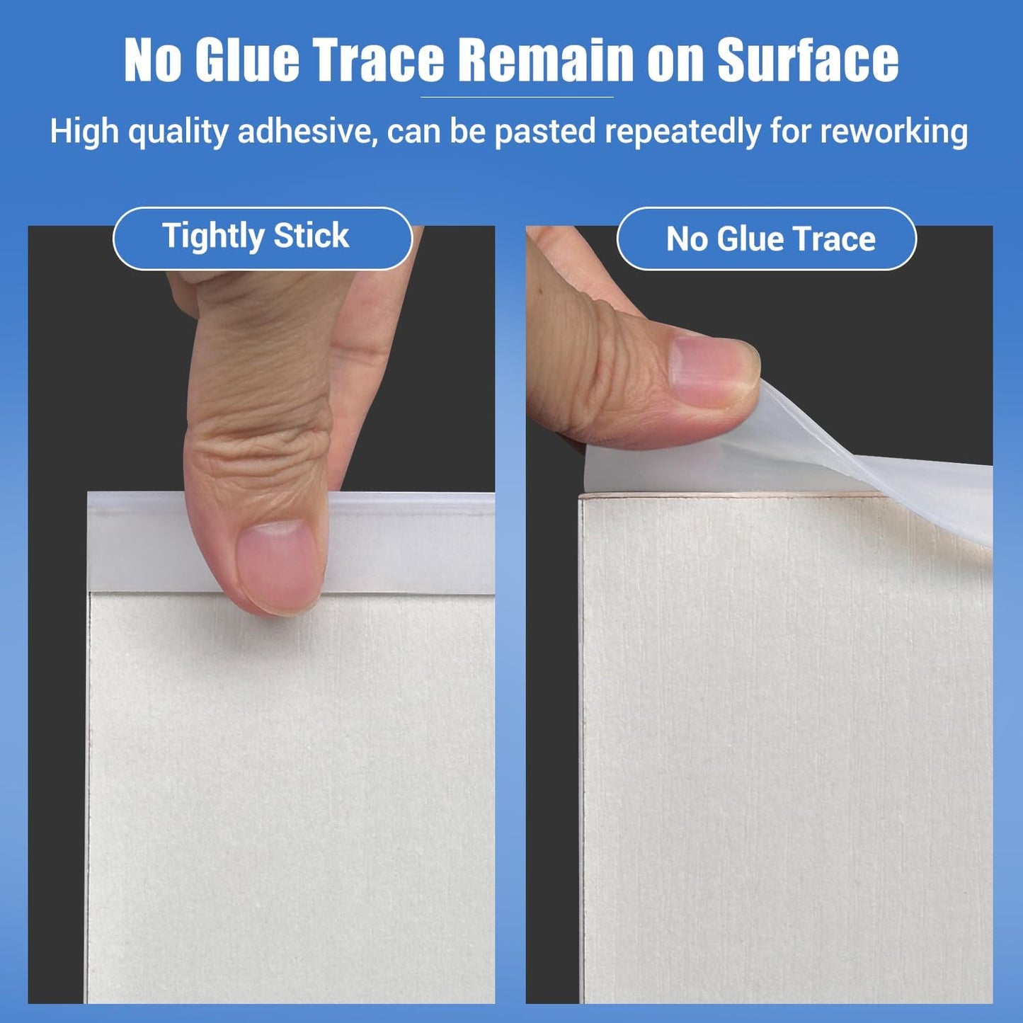 Clear Rubber Edge Trim, Self-Adhesive Silicone Edge Trim, Edge Protector for Sheet Metal, Glasses or Flexi Glasses, Silicone Rubber Material, Transparent Color, Fit 1/4"(6mm), U Channel Edge Guard