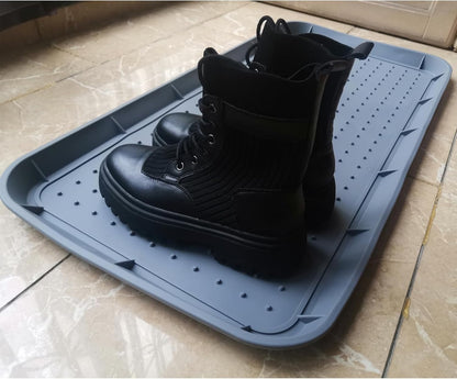 Rubber Boot Tray for Entryway,Boot Mat,Shoe Tray,Shoe Mat for Indoor and Outdoor Use (Soft Silicone Rubber, 29.5X14.9 inch)