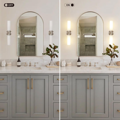 SANTOSTOCK Gold Battery Operated Wall Sconce Set of 2, 12000mAh Rechargeable Wall Lights with Remote Control, Wireless Dimmable Wall Lamps for Bedroom Living Room Bathroom Hallway Stairwell