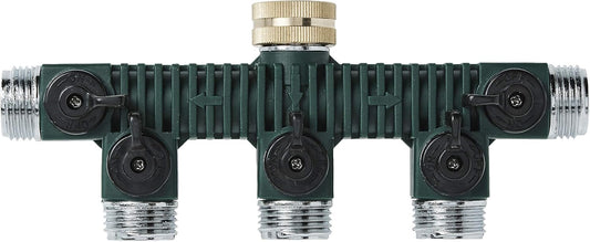 Orbit 62019 5-Way Zinc Hose Faucet Valve Manifold