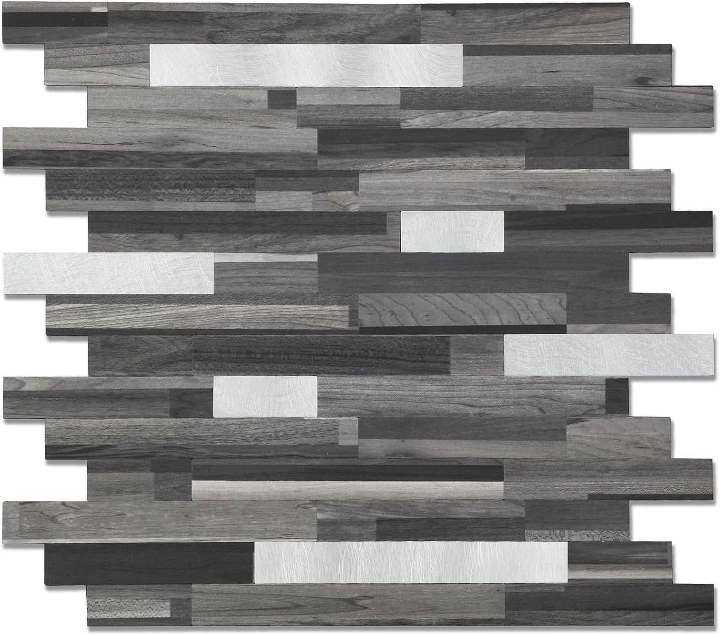 Yipscazo 2026 New Upgrade 11.34" X 11.57" Peel and Stick Backsplash, Stick on Backsplash Tiles for Kitchen, Bathroom, Fireplace (10 Sheets, Beige Rocks + Rose Gold)