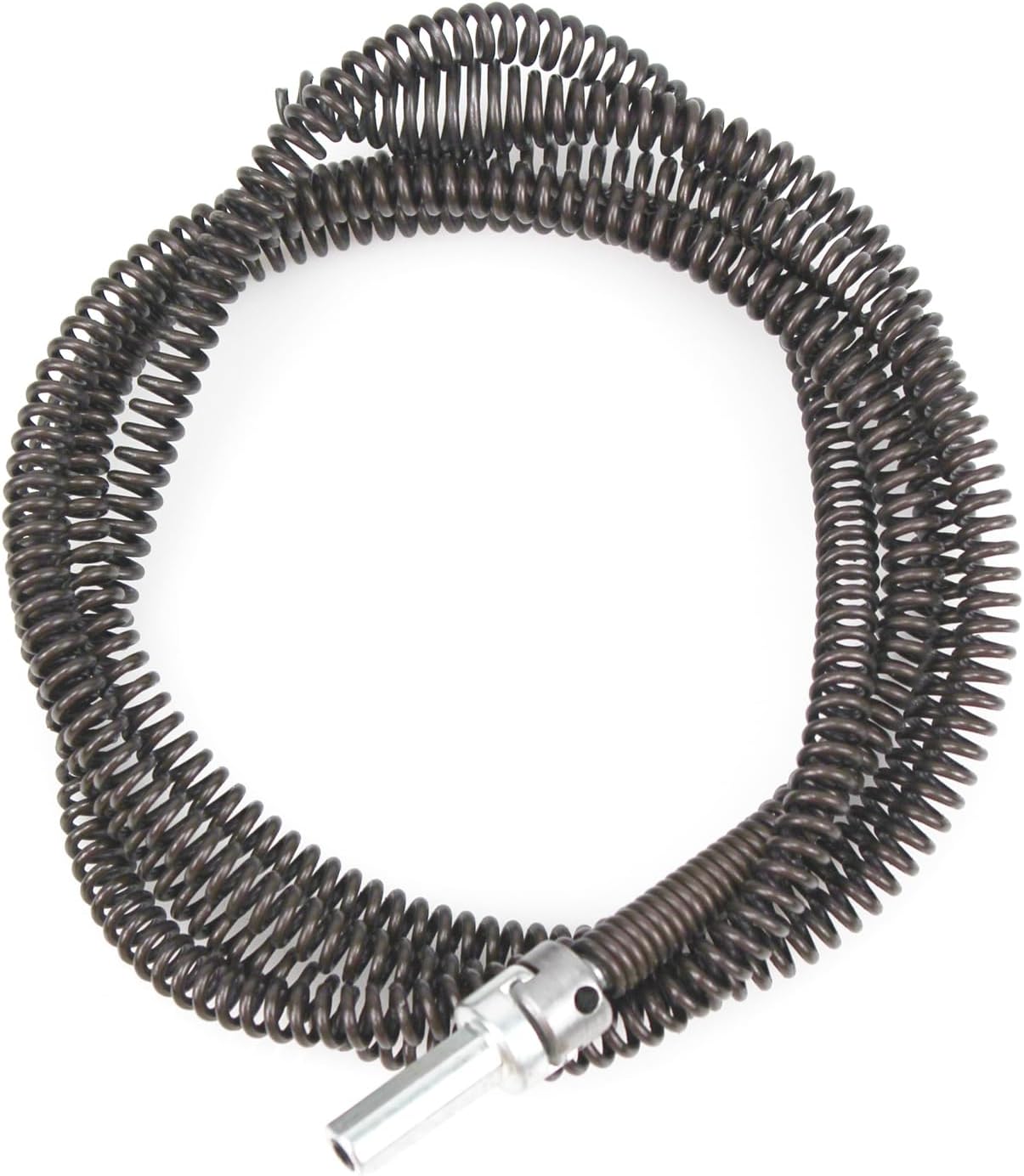 10mm Heavy-Duty Drain Auger Snake Cable with Drill Adapter - 6.5Ft/2M Flexible & Reusable Plumbing Clog Remover for Kitchen, Bathroom, Toilet, Shower Sink & Pipe