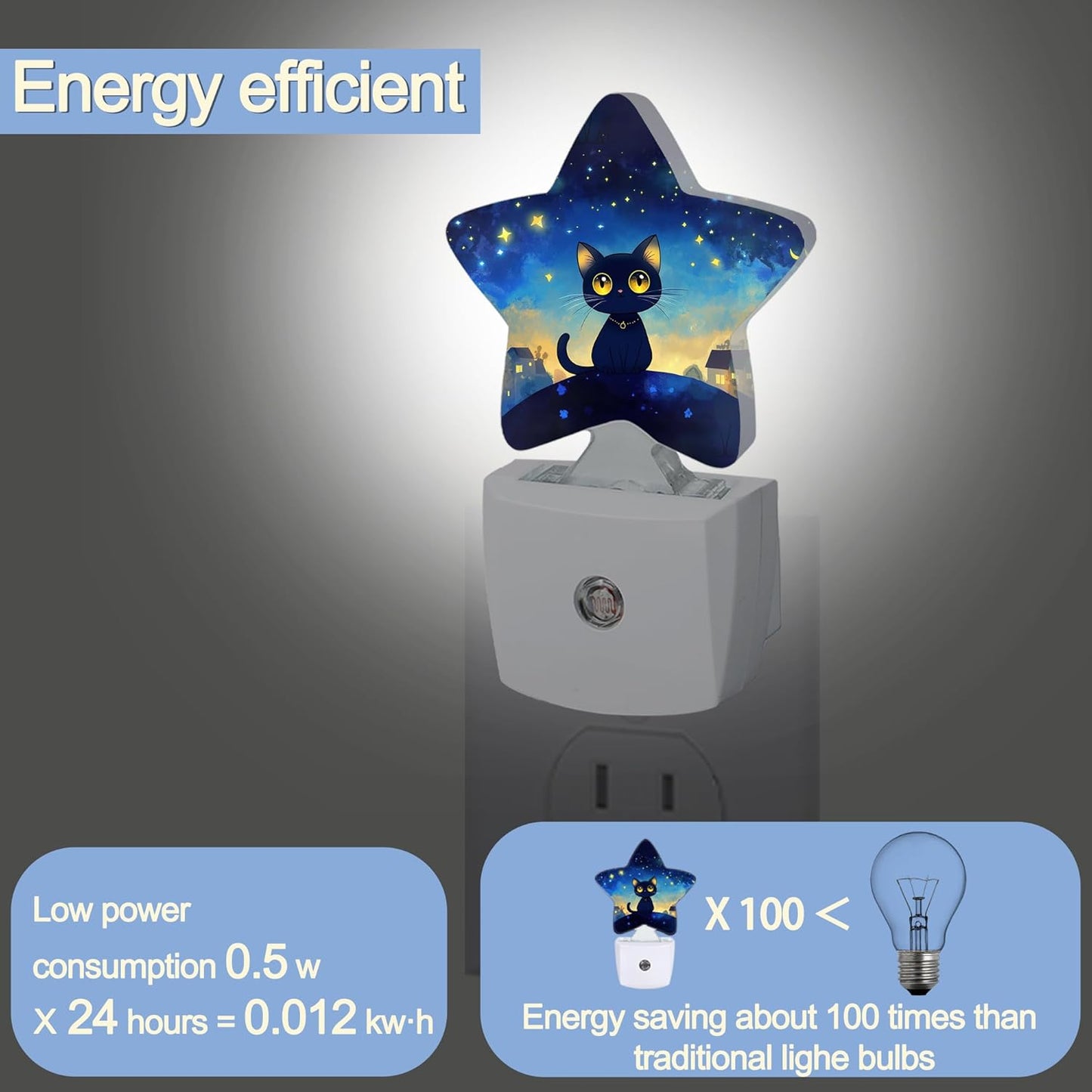 Lavender Butterfly Nightlight,Summer Flowers Star Night Lights Plug into Wall Decorations for Bedroom Bathroom,Dusk to Dawn Sensor Kitchen Hallway Stairs Energy Efficient Desk Lamp
