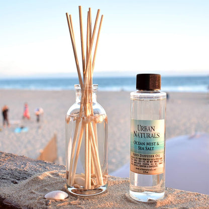 Urban Naturals Smoked Vanilla Reed Diffuser Set with Vanilla Bean, Sandalwood & Leather | Made in the USA - Colors B