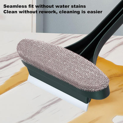 Window Screen Cleaning Brush, 2026 New 2 in 1 Mesh Cleaner Brush, Window Screen Cleaner Tool with Squeegee, Multifunctional Wìndow Brushs, Double Sided Wet & Dry Duäl Use