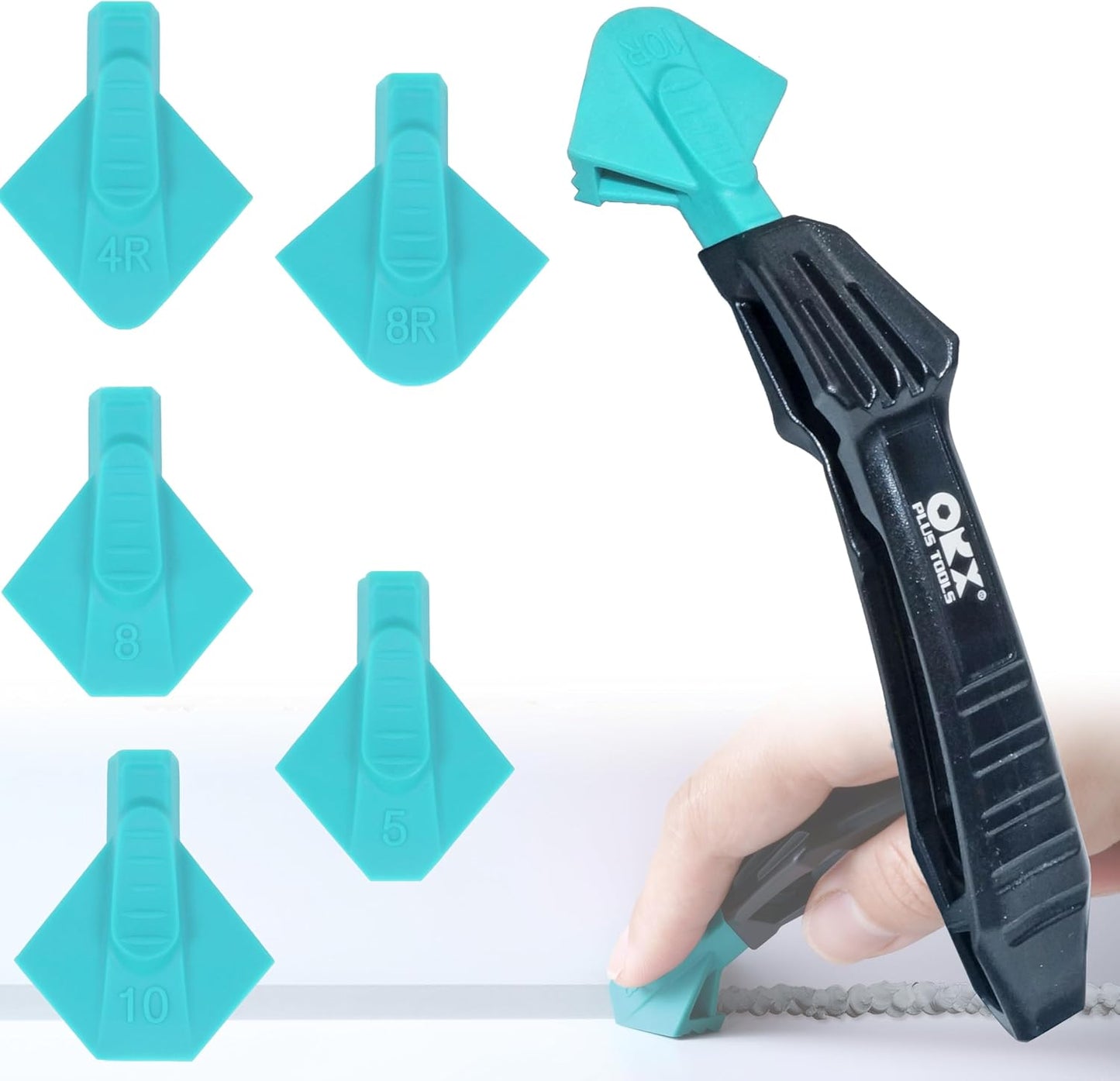 ORXPLUS TOOLS Silicone Caulking Tool Kit Silicone Sealant Finishing Tool for Silicone Sealant Grout Finishing Sealing (Palm Silicone Caulking Tool)