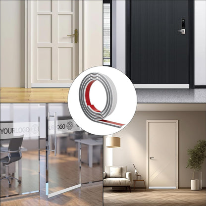 39” Under Door Draft Stopper with Brush,Bottom of Door Sweeps for Exterior & Interior,Gap Filler Sound Blocker Seal Strip,Draft Guard Dust Stopper(Black)