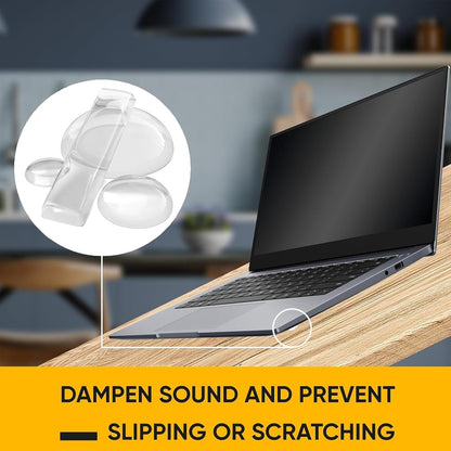 128 Clear Cabinet Bumper Pads – Self-Adhesive Silicone Set with 5 Unique Shapes for Doors, Drawers & Furniture – Premium Sound Dampening Pads for Surface Protection