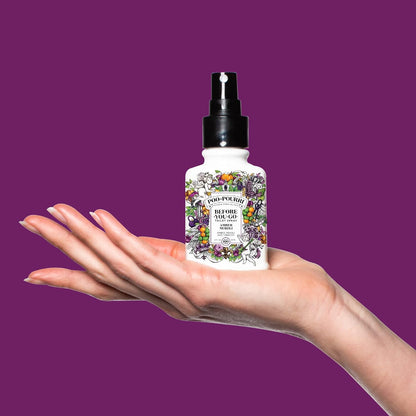 Poo-Pourri Before-You-Go Toilet Spray, Bamboo Rain, 2 Fl Oz, Up to 100 Uses, Bathroom Odor Deodorizer with Essential Oils for Home or Work, Travel Essentials, TSA Approved Size, Bamboo & Fresh Grass