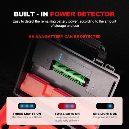 LYNCA Hard Battery Organizer Storage Box and SD Card Case Holder - Holds 6 SD Cards 20 AA Batteries and 15 AAA Batteries - with Built-in Battery Tester ("SD*6 AA Battery*20 AAA Battery*15")