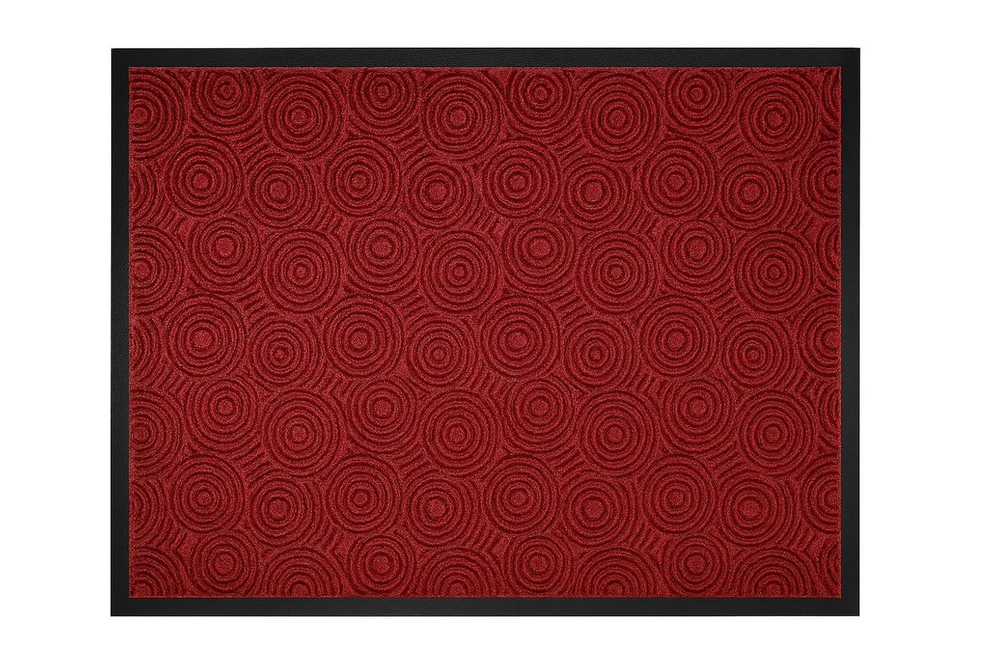 Guardian WGS020304 2' x 3' Indoor/Outdoor Wiper Scraper Floor Mat, Water Guard Spiral Pattern, Rubber Reinforced Ridges Withstand High Traffic, Charcoal