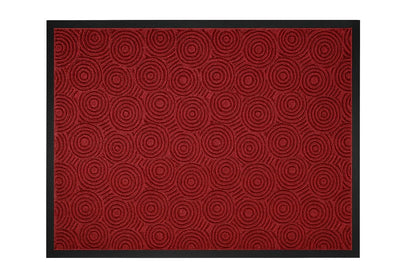 Guardian WGS020304 2' x 3' Indoor/Outdoor Wiper Scraper Floor Mat, Water Guard Spiral Pattern, Rubber Reinforced Ridges Withstand High Traffic, Charcoal