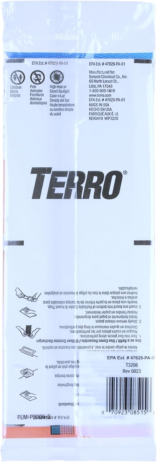 TERRO T3206SR Non-Toxic Indoor Spider, Ant, Cockroach, Centipede, & Insect Traps - Includes 12 Bug Traps Indoor for Homes