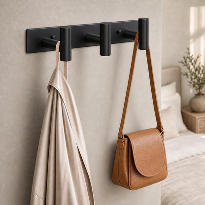Wall Mounted Coat Rack-3 Hooks, Heavy Duty Stainless Steel Wall Hooks for Towel Coat Bag, Hat Rack Coat Hanger Coat Hooks Towel Racks for Bathroom Entryway Kitchen Office (Silver, 1 Pack)