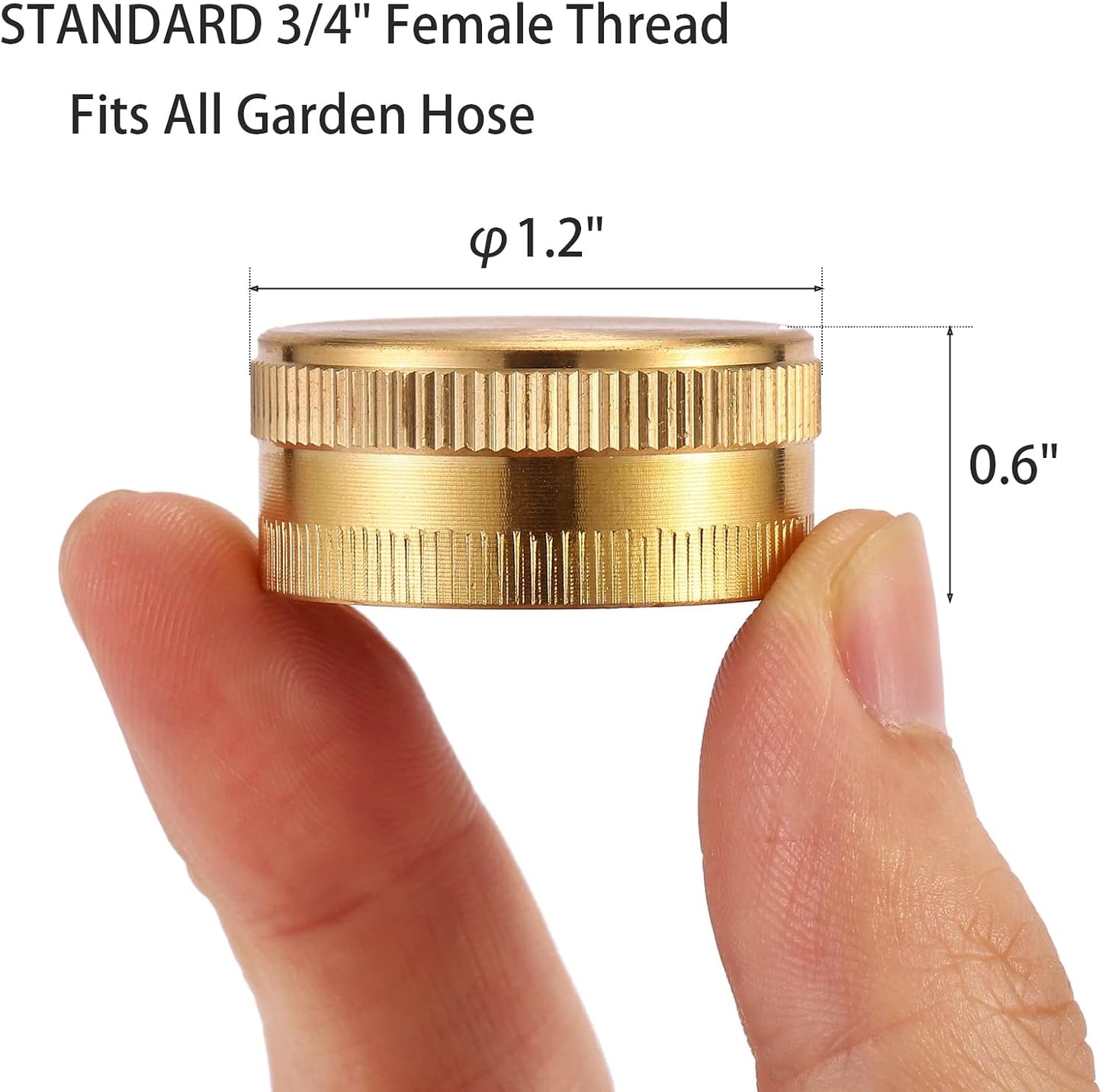 2 Pack 3/4" Garden Hose Connector with Dual Swivel for Male Hose to Male Hose, Double Female
